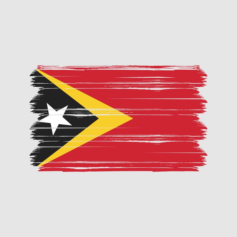 vecteur de drapeau du Timor oriental. drapeau national