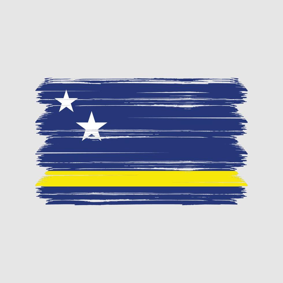 vecteur de drapeau de curaçao. drapeau national