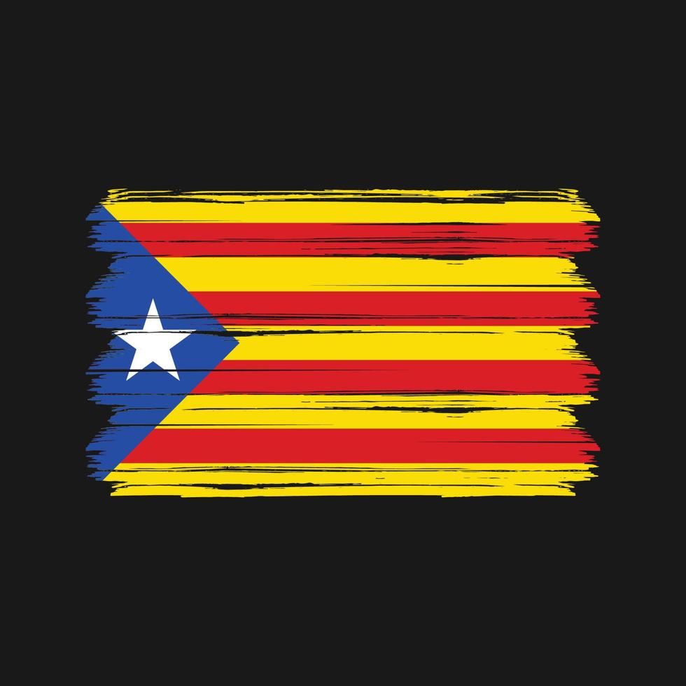 vecteur de drapeau de catalogne. drapeau national