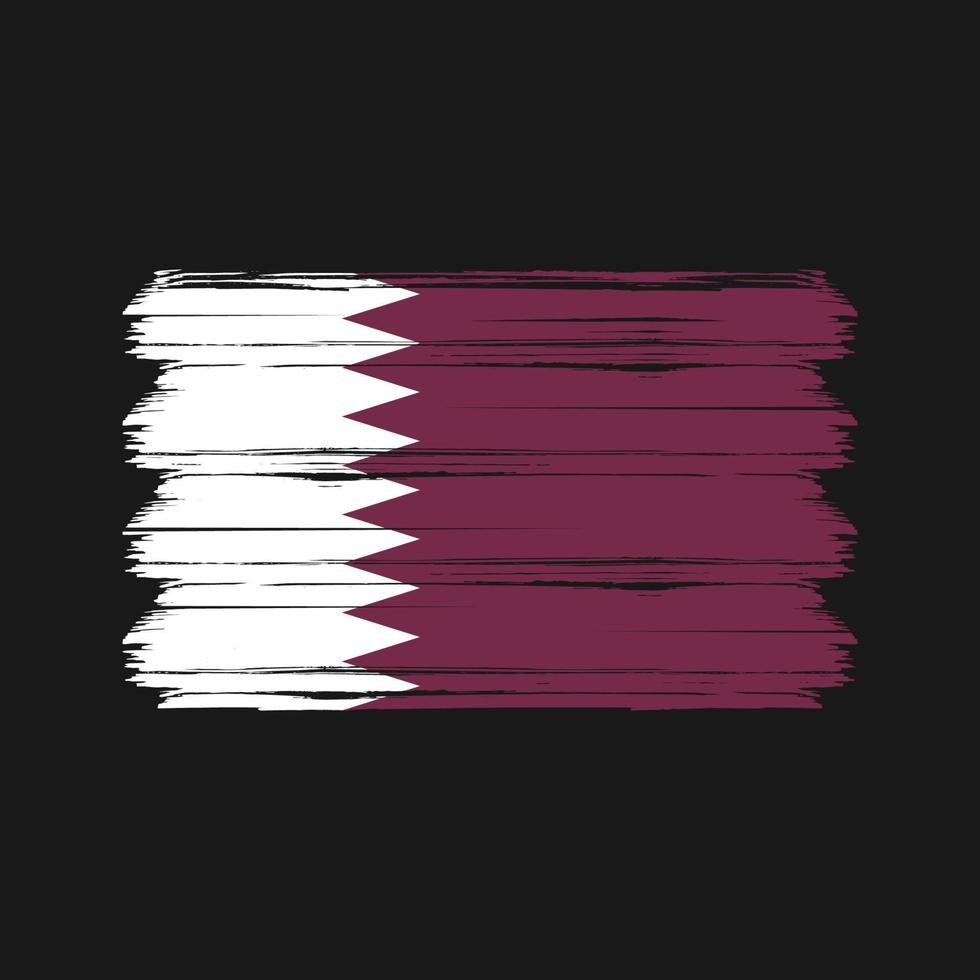 vecteur de drapeau qatar. drapeau national