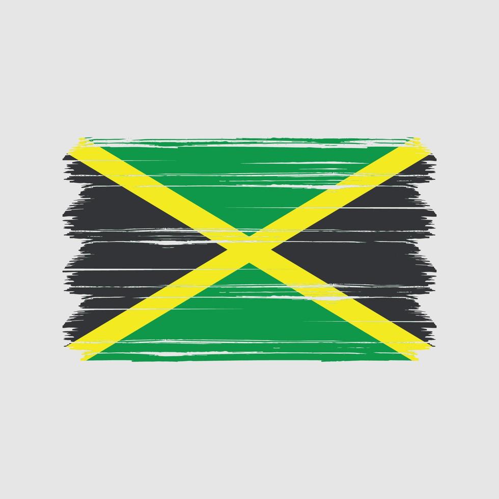 vecteur de drapeau de la jamaïque. drapeau national