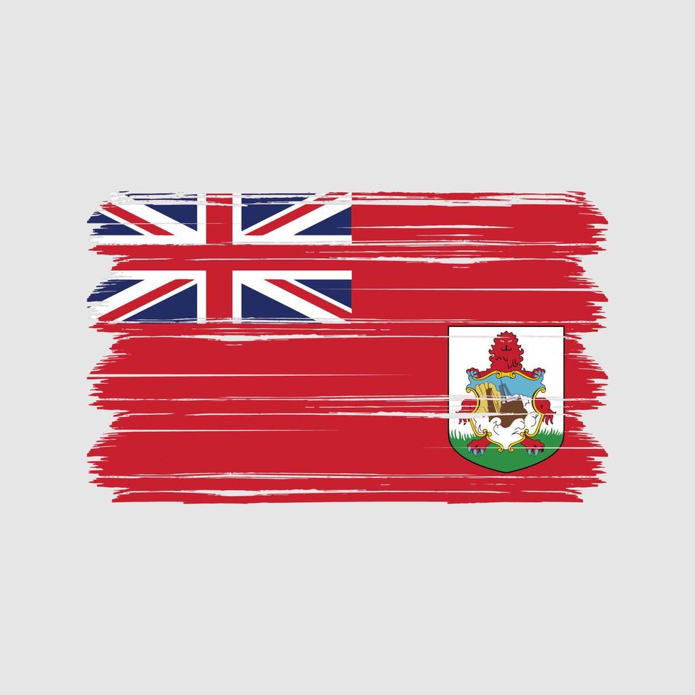 vecteur de drapeau des bermudes. drapeau national
