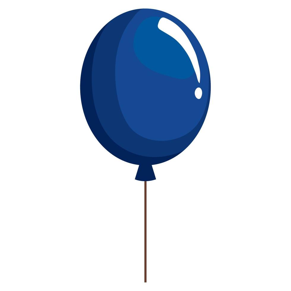flotteur d'hélium ballon bleu vecteur