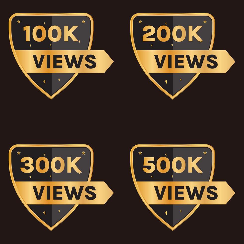 100k vues 200k vues 300k vues 400k vues 500k vues ensemble vecteur