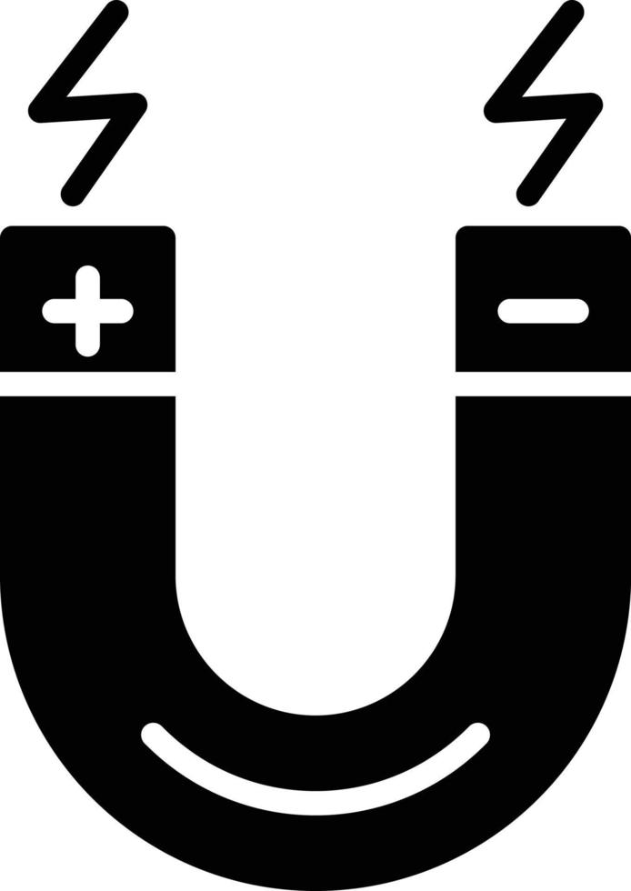 icône de glyphe d'aimant vecteur
