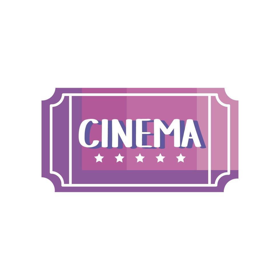 billet de cinéma vecteur