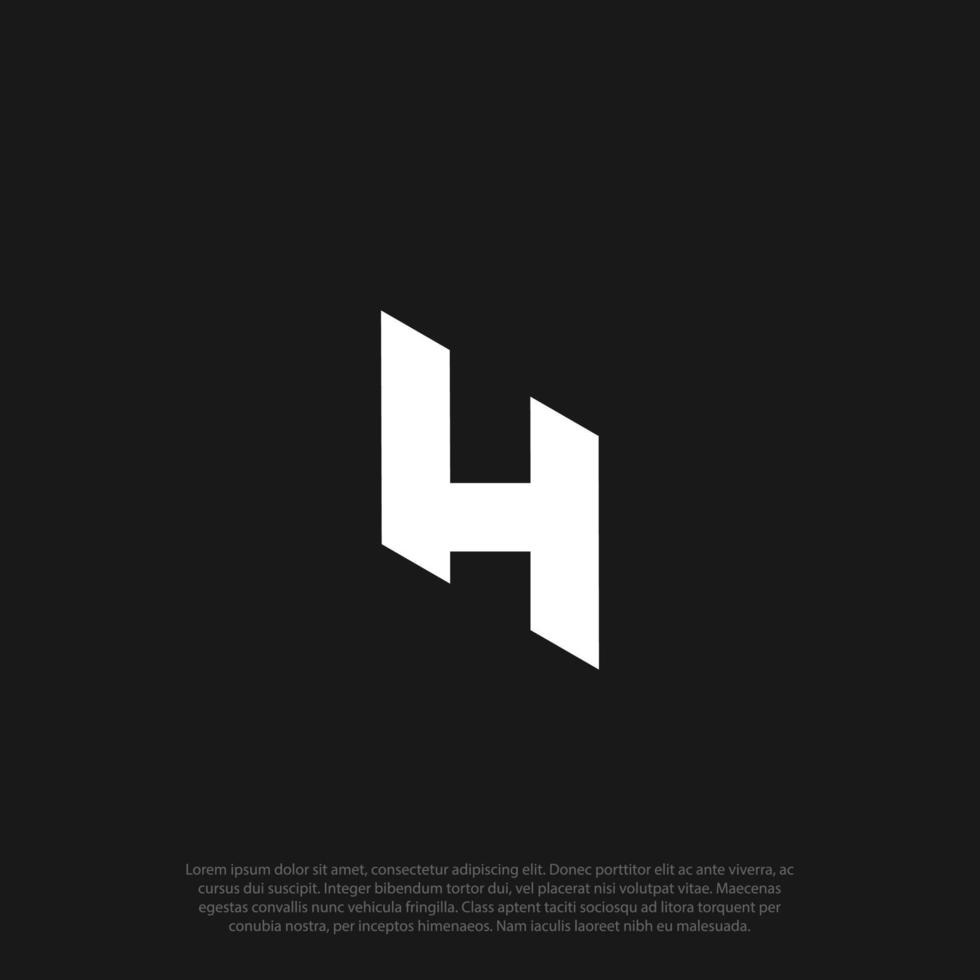 hl lh lettre logo vector design