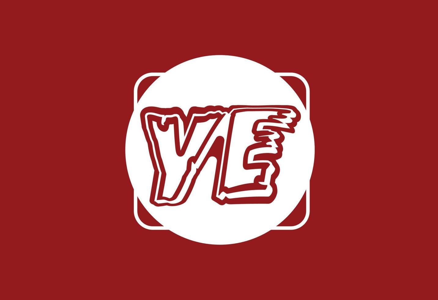 lettre ye logo et modèle de conception d'icône vecteur