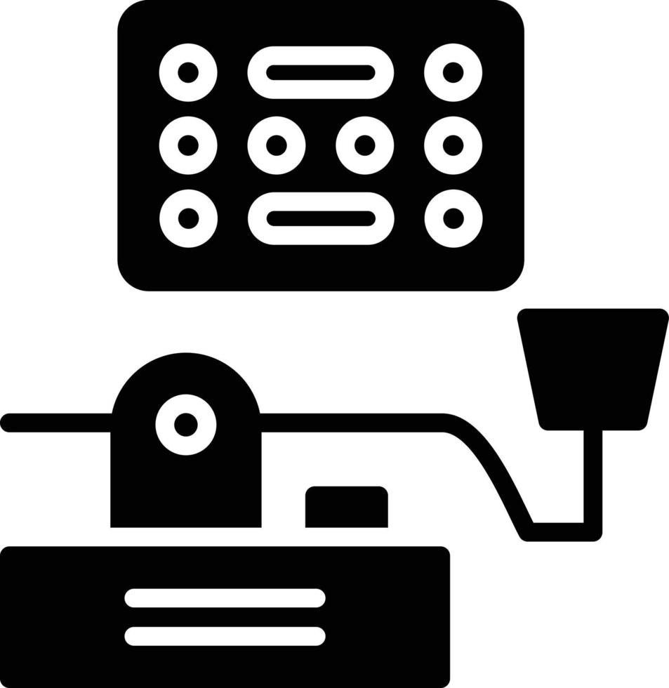 icône de glyphe de code morse vecteur
