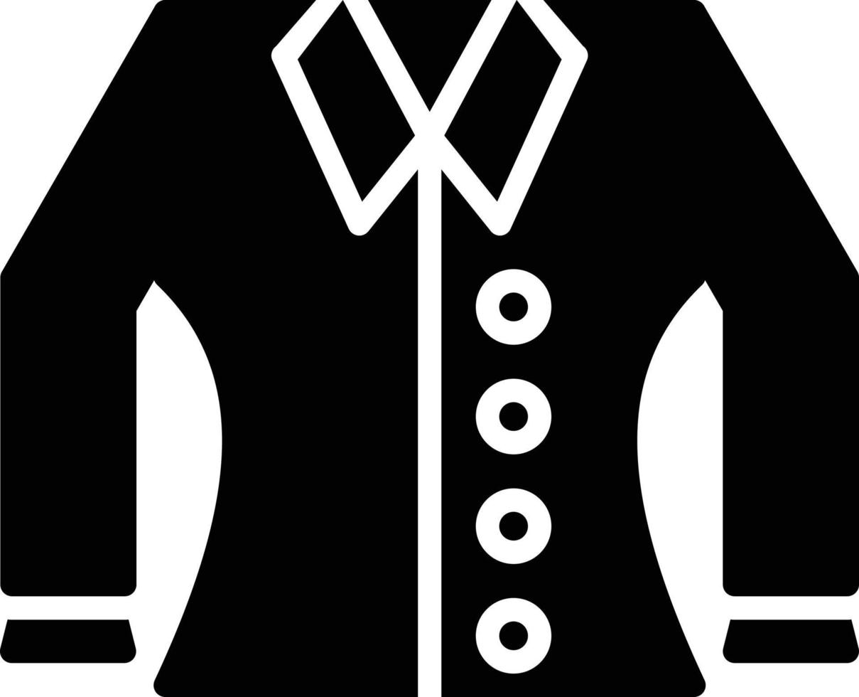 icône de glyphe de vêtements pour femmes chemisier vecteur