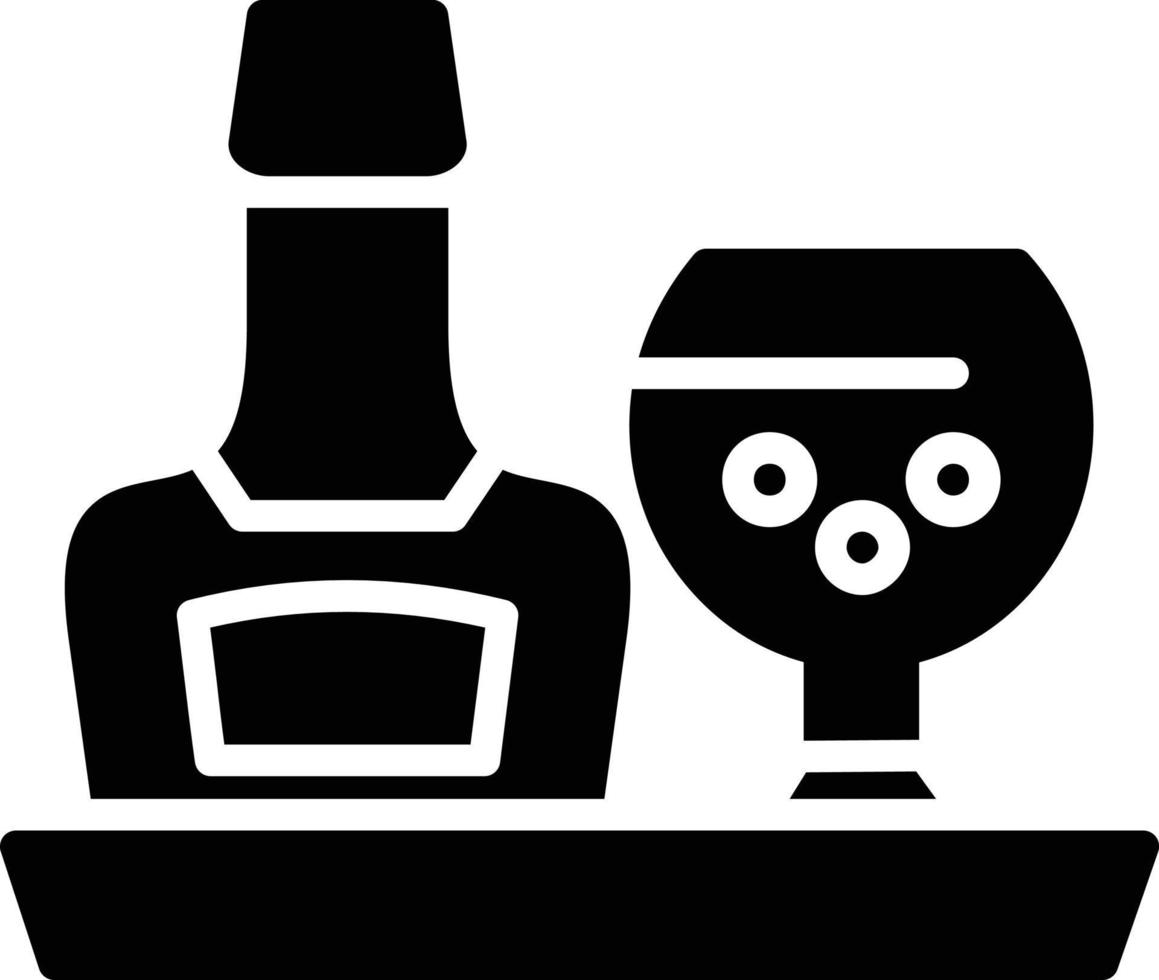 icône de glyphe d'alcool vecteur