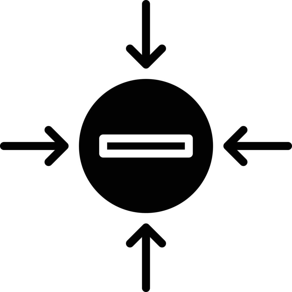icône de glyphe négatif vecteur