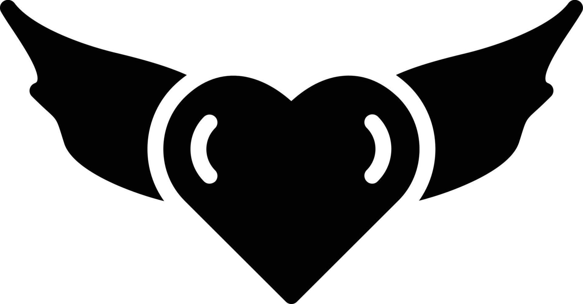 icône de glyphe de coeur vecteur