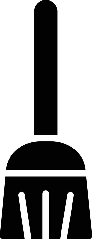 icône de glyphe de balai volant vecteur