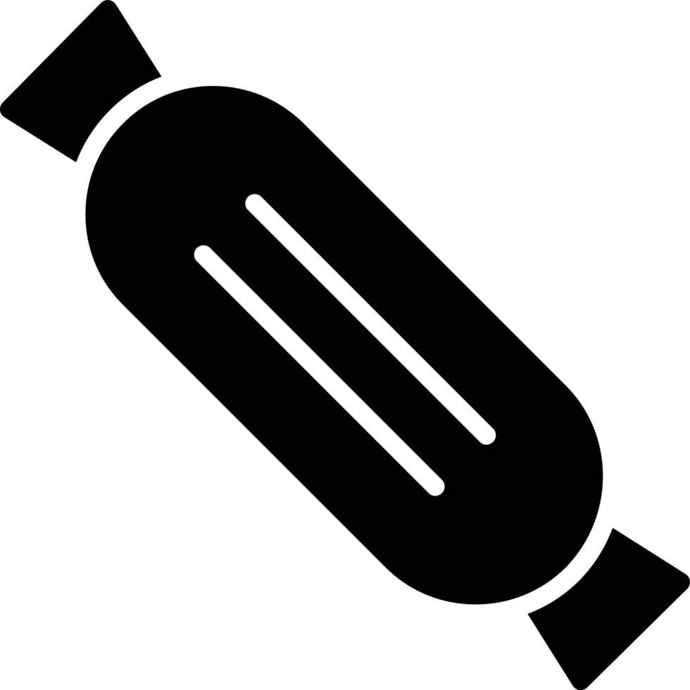 icône de glyphe de caramel vecteur