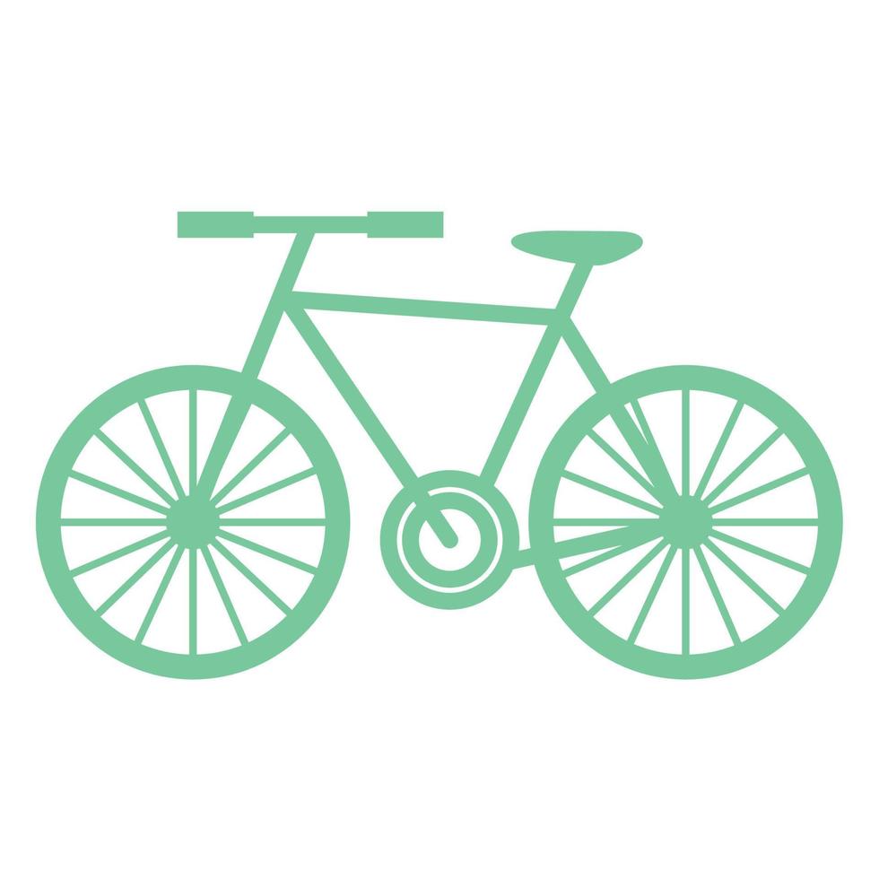 véhicule vélo vert vecteur
