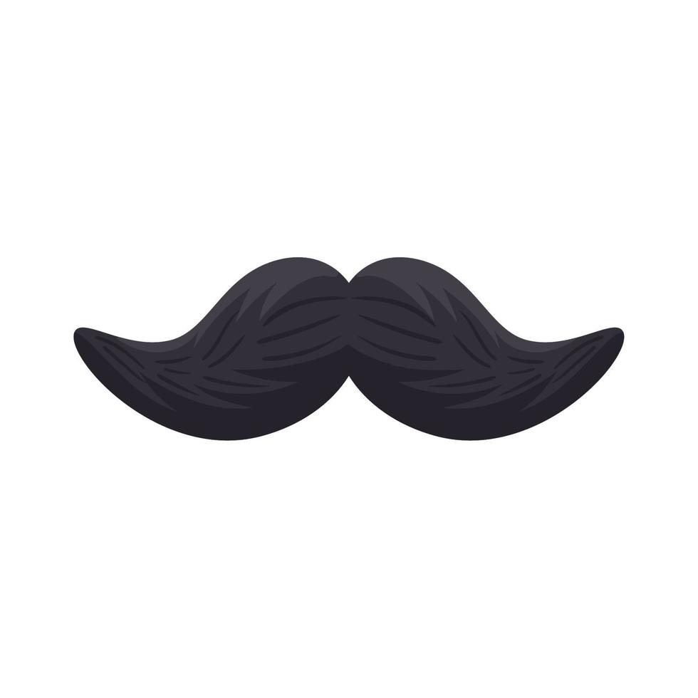 accessoire masculin moustache vecteur