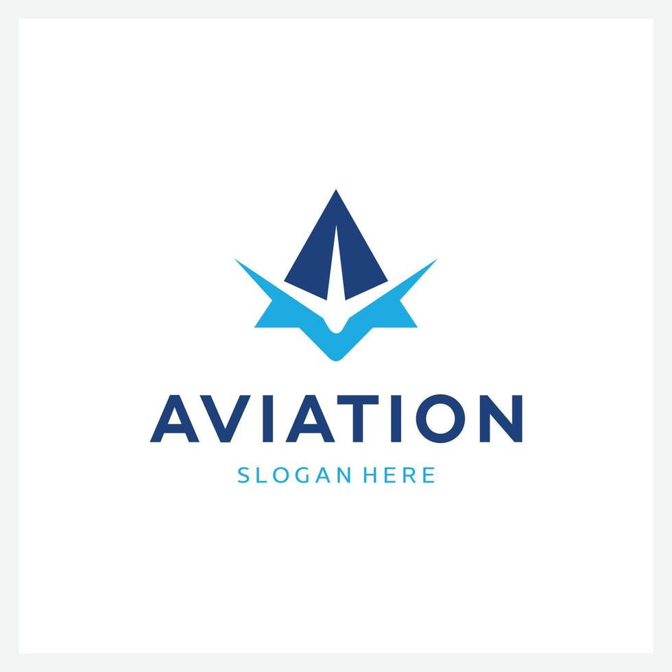 star aviation logo lettre a pour les entreprises vecteur