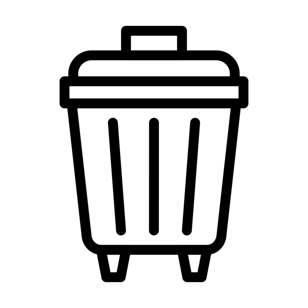 conception d'icône de benne à ordures vecteur