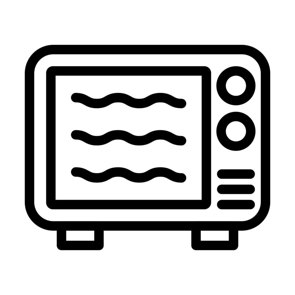 conception d'icône de micro-ondes vecteur