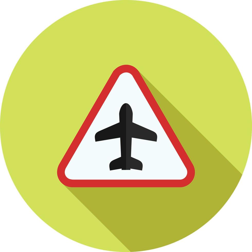 signe de l'aéroport plat grandissime icône vecteur