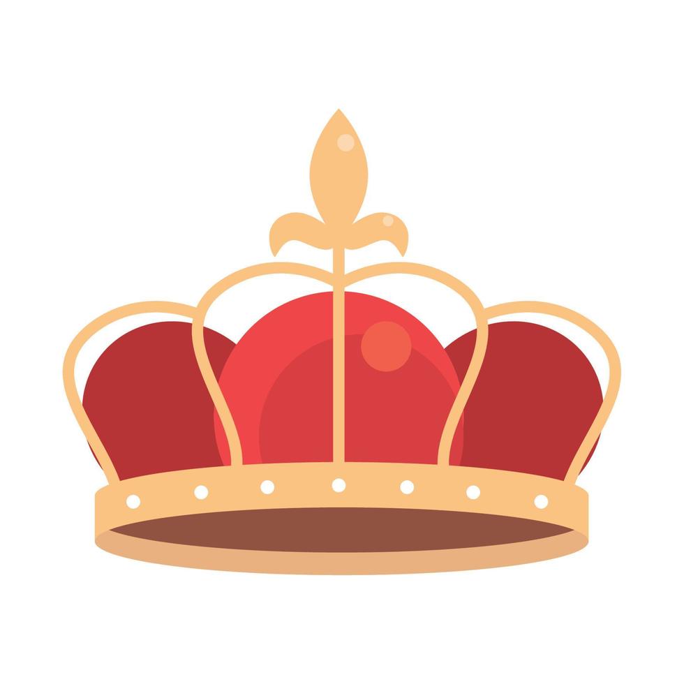 icône de la couronne d'or vecteur
