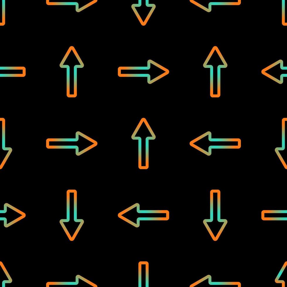 motif de flèche néon géométrique abstraite sans soudure. vecteur. vecteur