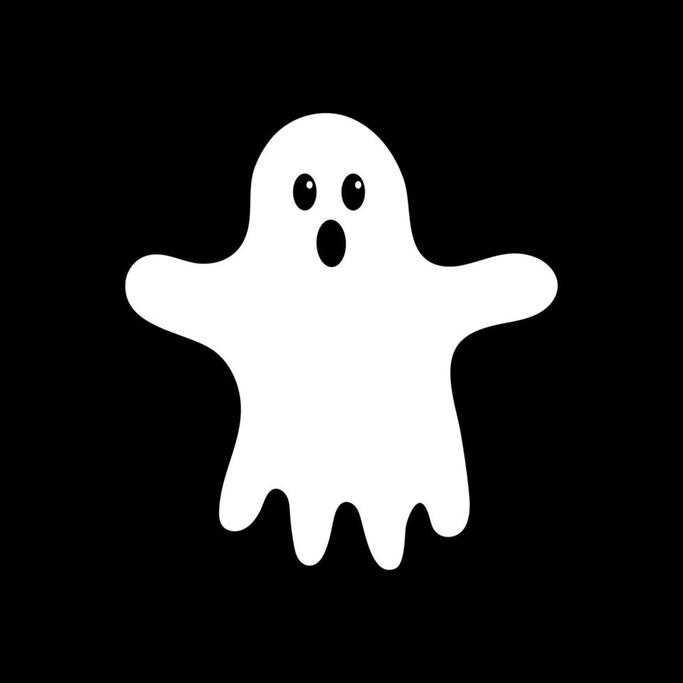 fantôme mignon de dessin animé. illustration vectorielle. Halloween. vecteur