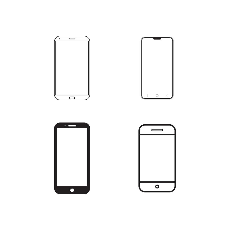 icône d'appareil numérique, smartphone avec boutons isolés sur fond blanc. éléments de conception de vecteur mis en illustration pour le web, app, internet