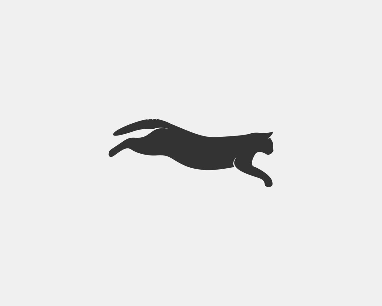 silhouette vecteur de chat