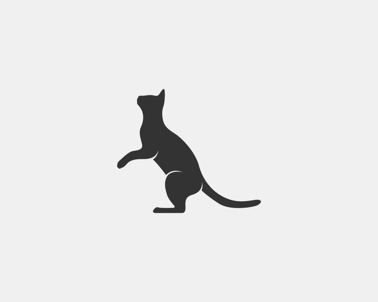 silhouette vecteur de chat