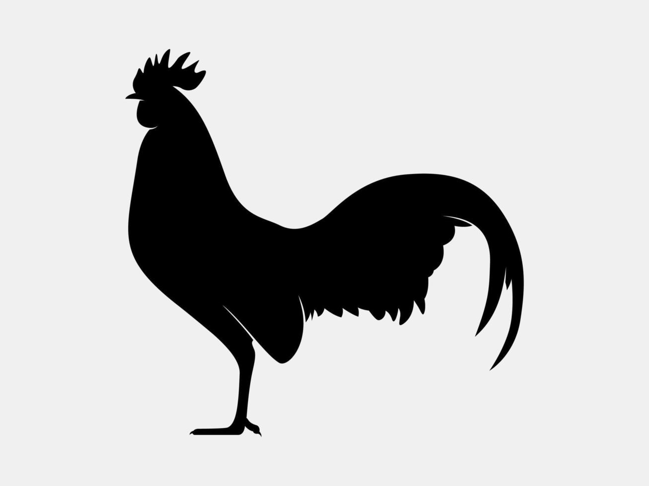 silhouette vecteur animal de poulet