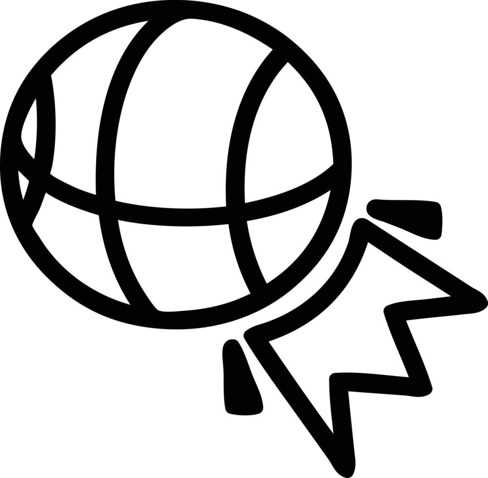icône de sport de basket-ball vecteur