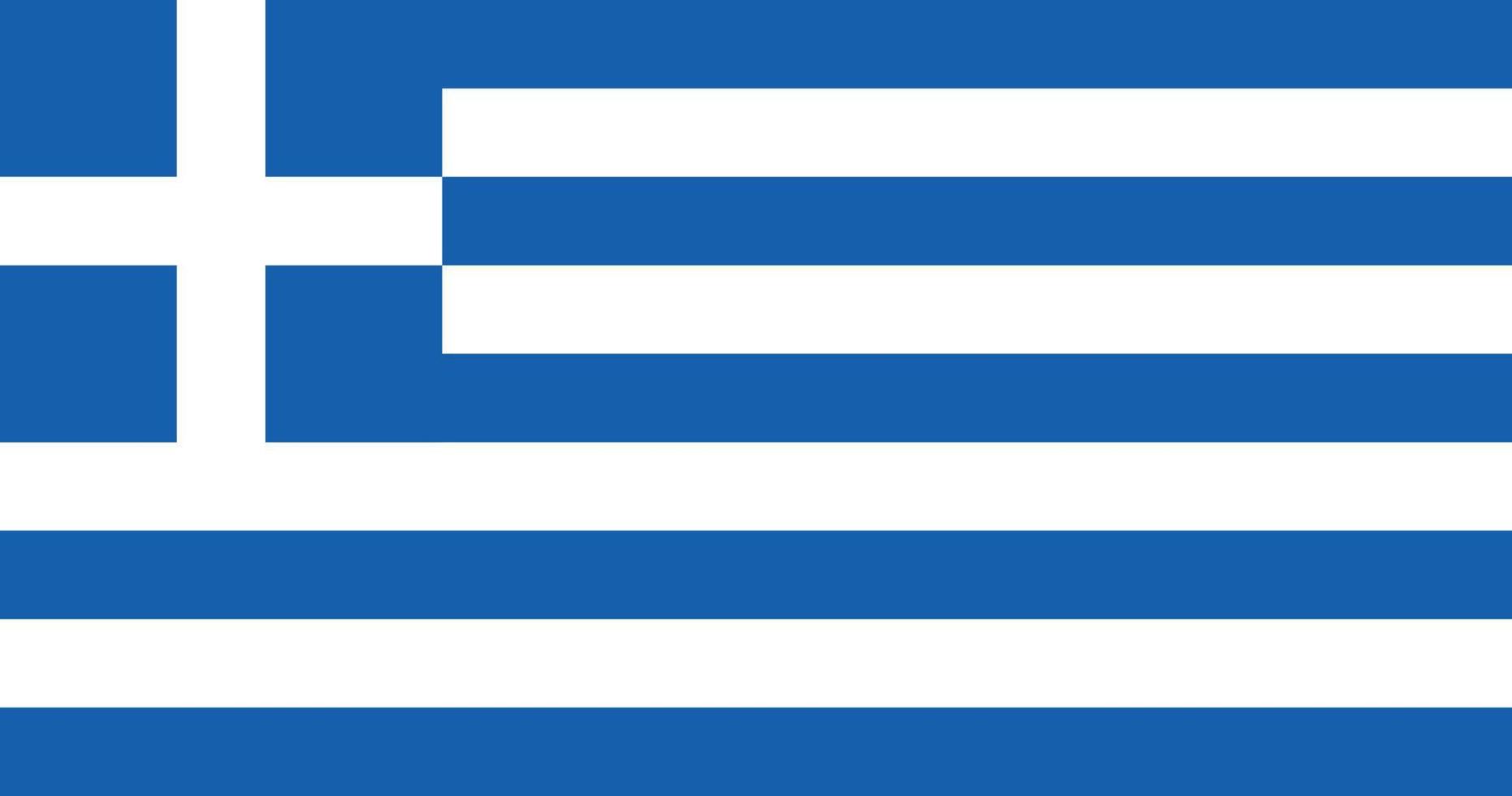 drapeau de la grèce avec illustration originale de vecteur de couleur rvb