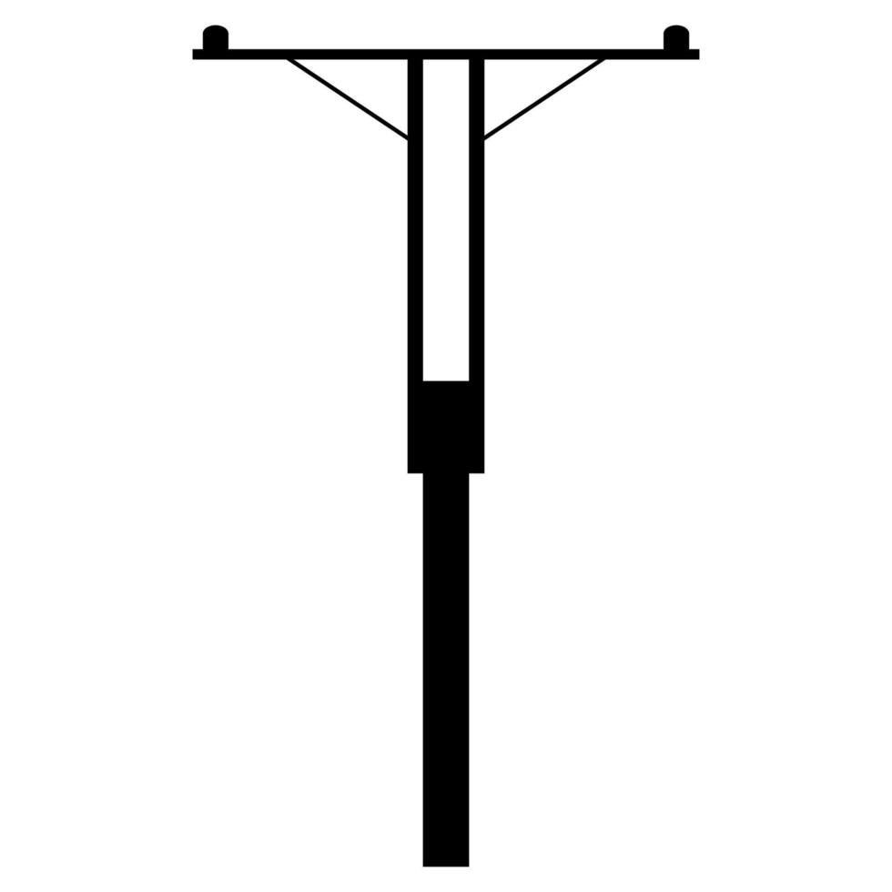 vecteur d'illustration d'icône de poteau électrique