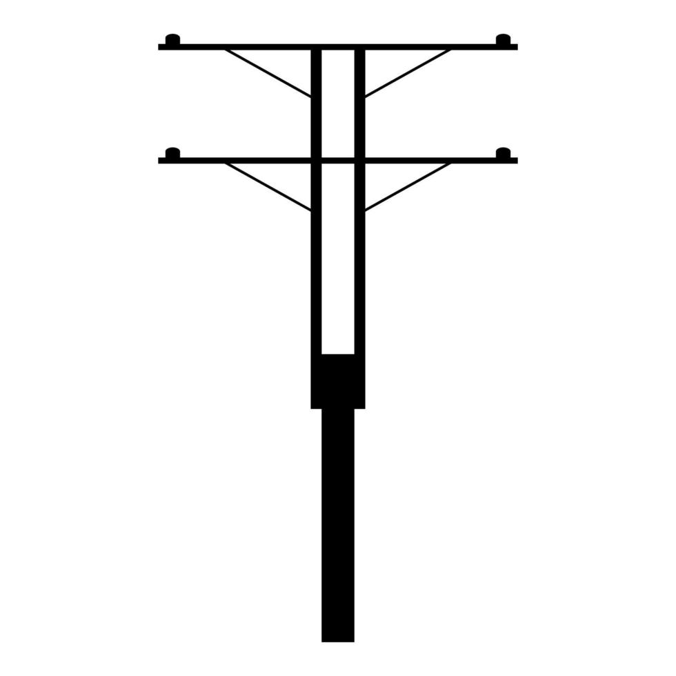 vecteur d'illustration d'icône de poteau électrique