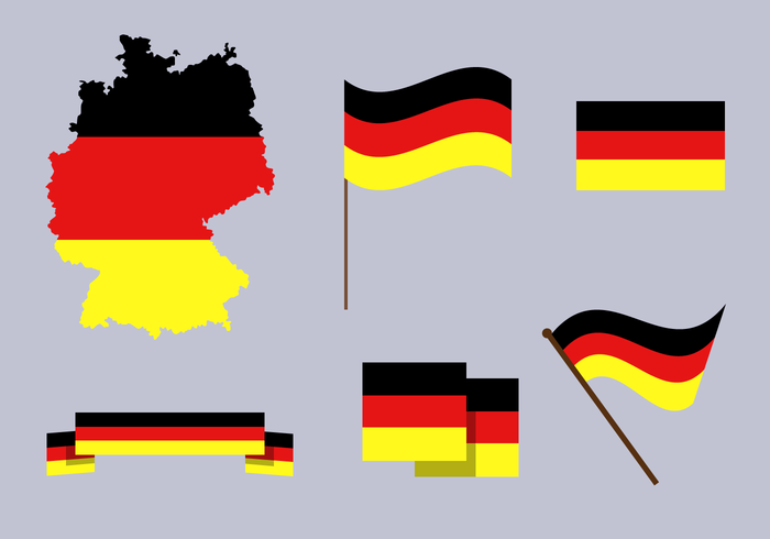 Vecteur de carte gratuit en Allemagne