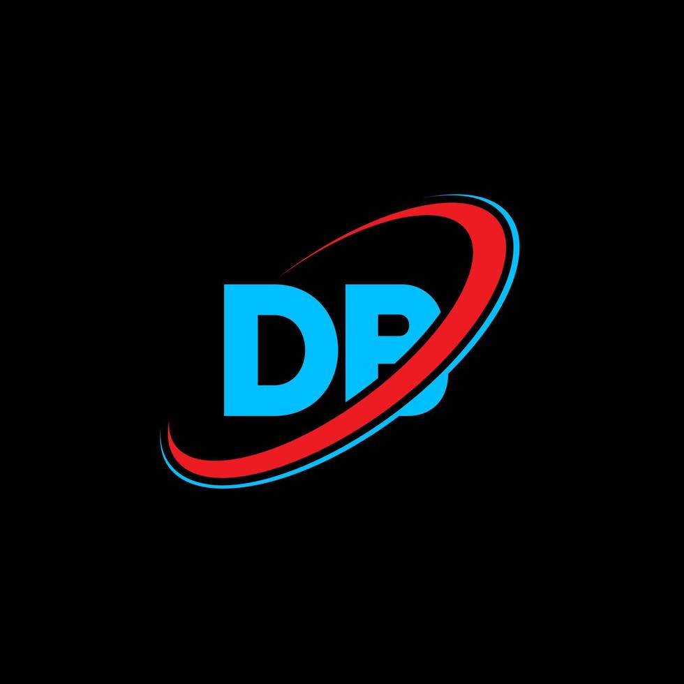 création de logo de lettre db db. lettre initiale db cercle lié monogramme majuscule logo rouge et bleu. logo db, conception de db. db, db vecteur