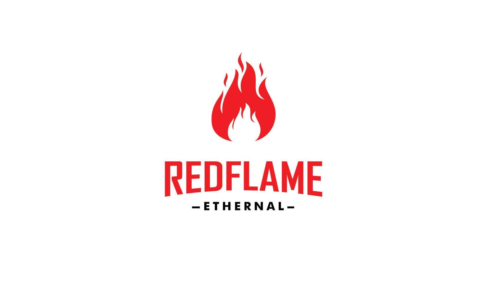 création de logo de flamme vecteur