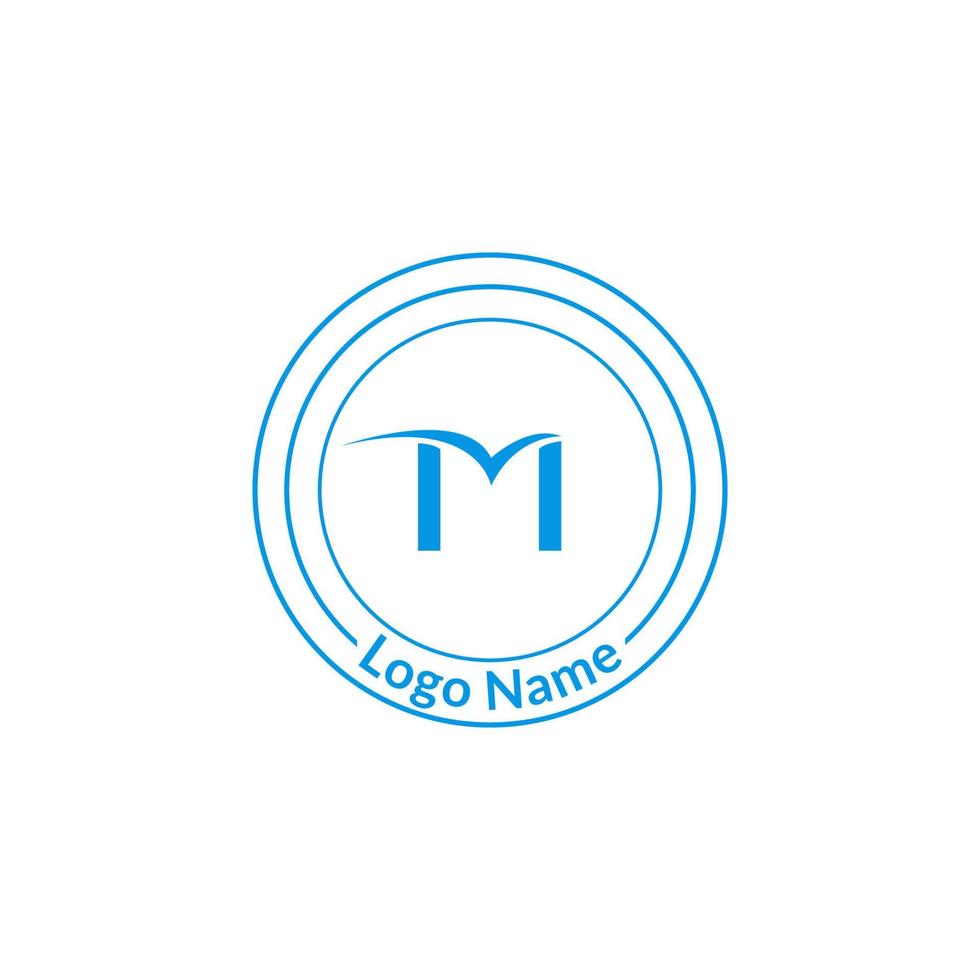 modèle de conception de logo lettre m, création de logo, modèle de logo, logo moderne et professionnel, création de logo créatif et d'entreprise, création de logo abstraite et minimale, logo vecteur