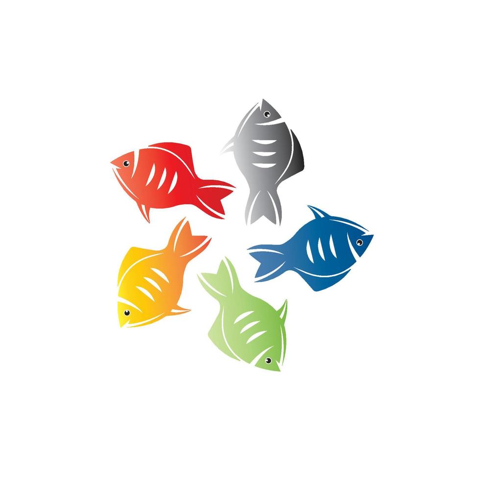 modèle de logo de poisson. symbole de vecteur créatif