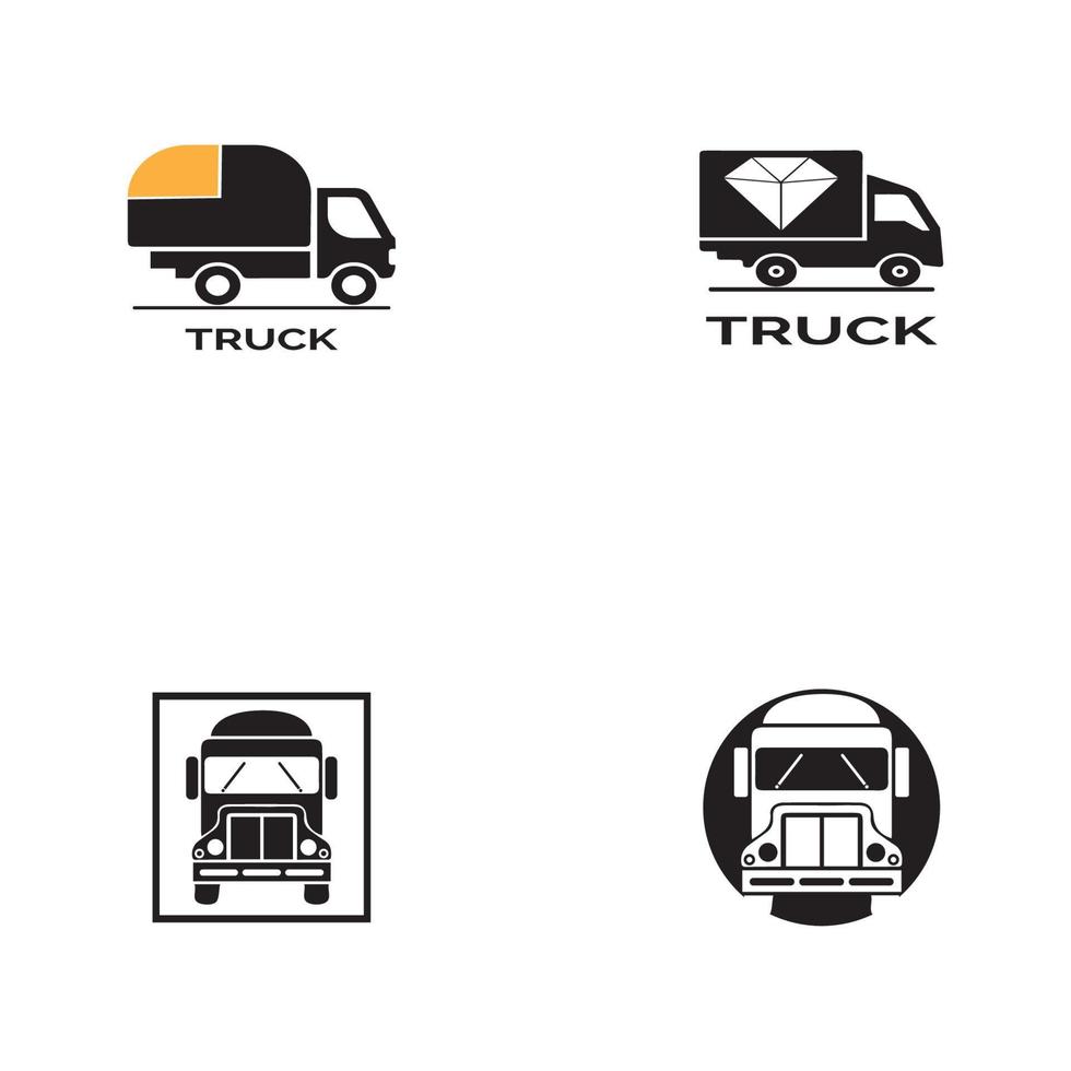 modèle de vecteur d'illustration d'icône de camion