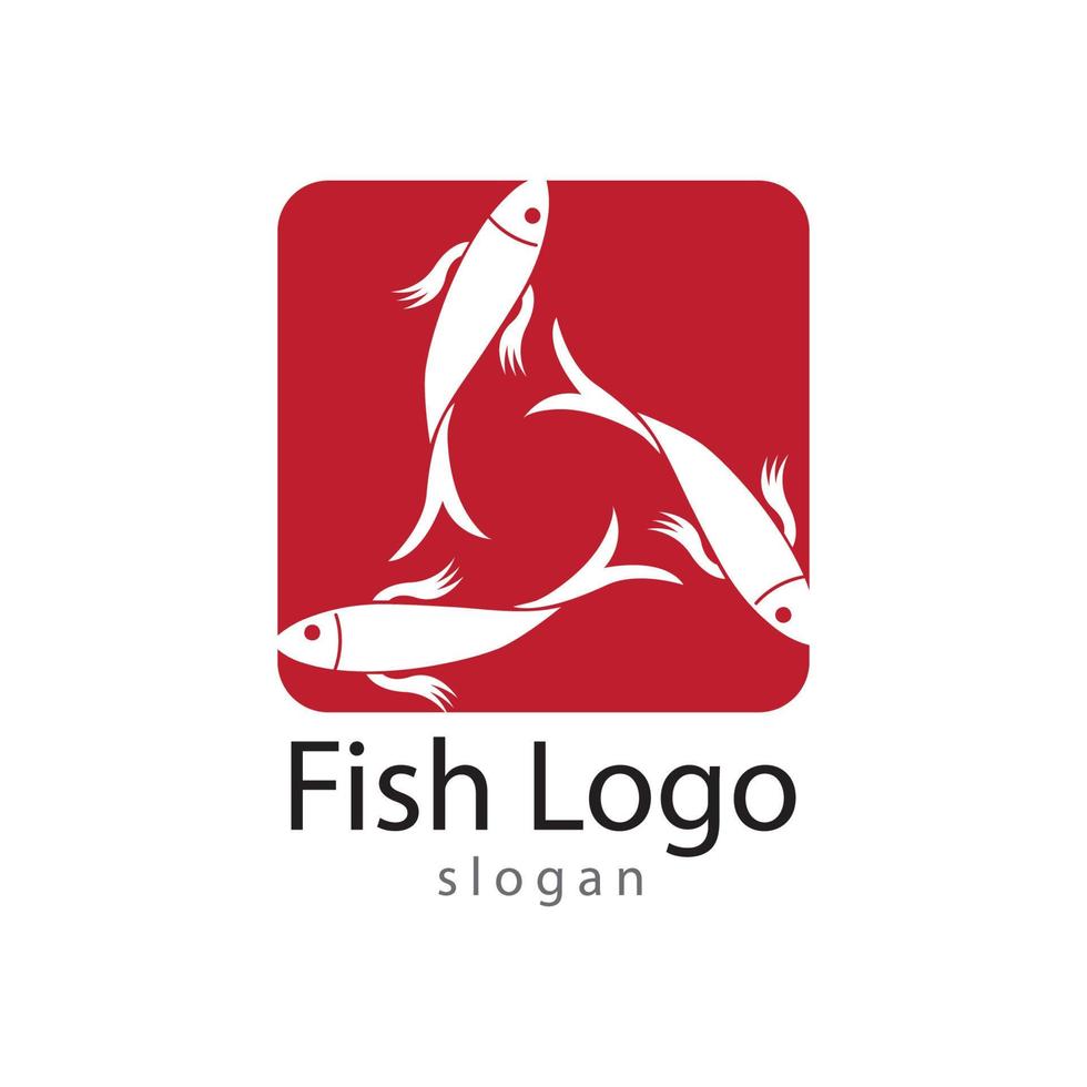 modèle de logo de poisson. symbole de vecteur créatif