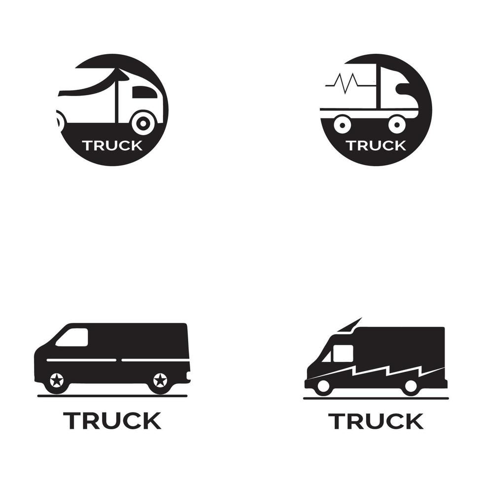 modèle de vecteur d'illustration d'icône de camion