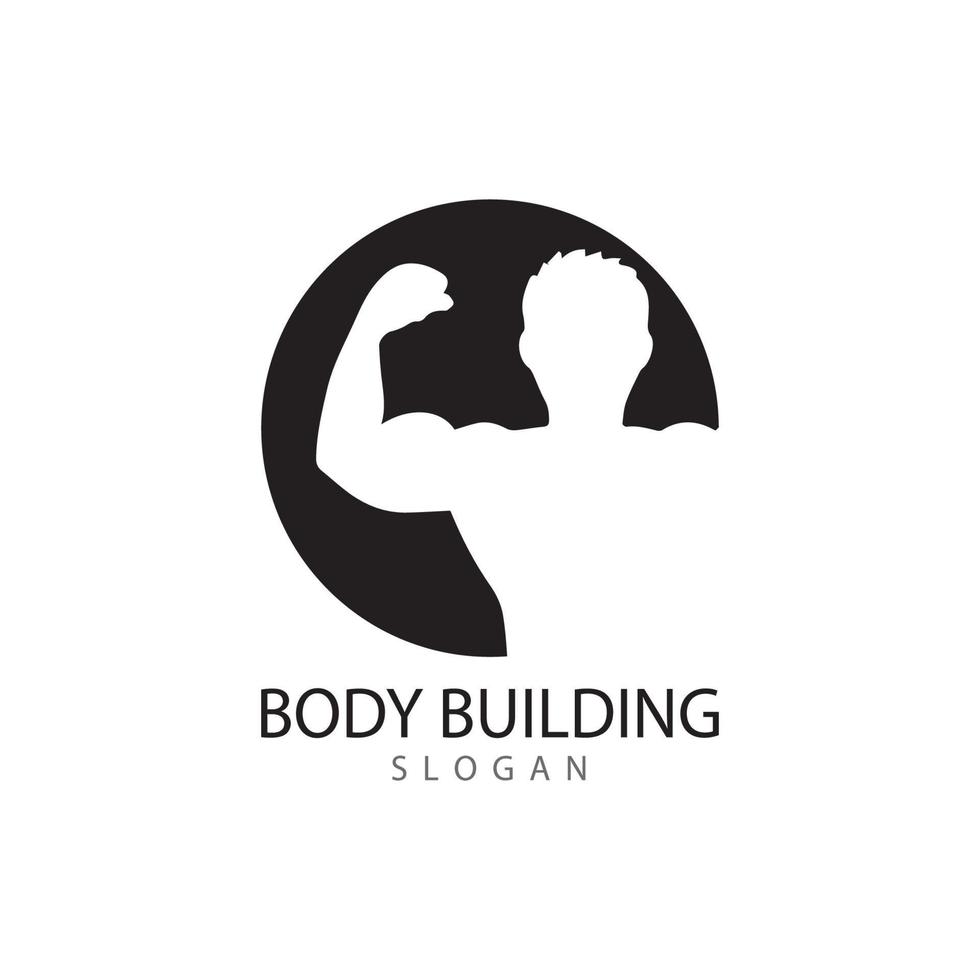 objet vectoriel et icônes pour la conception de logo de remise en forme d'insigne de gym d'étiquette de sport