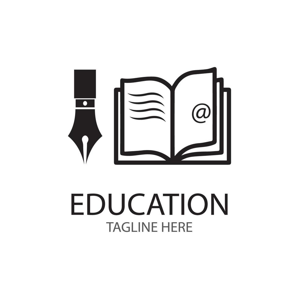 livre, education, logo, gabarit, vecteur, illustration, conception vecteur