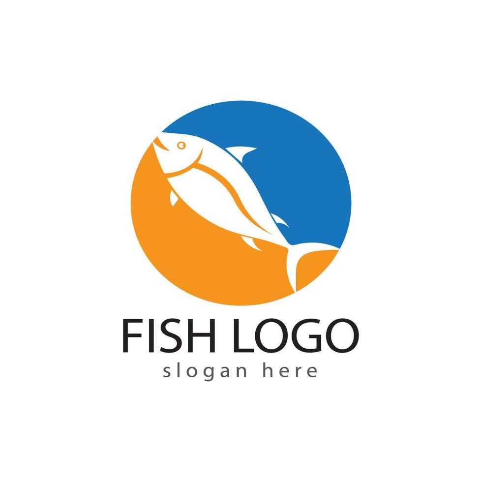 modèle de logo de poisson. symbole de vecteur créatif