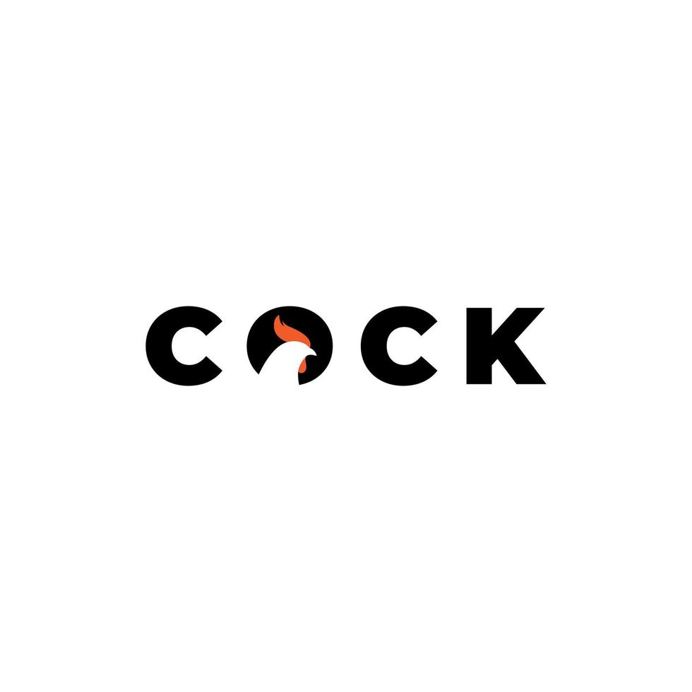 logotype coq design créatif icône vecteur