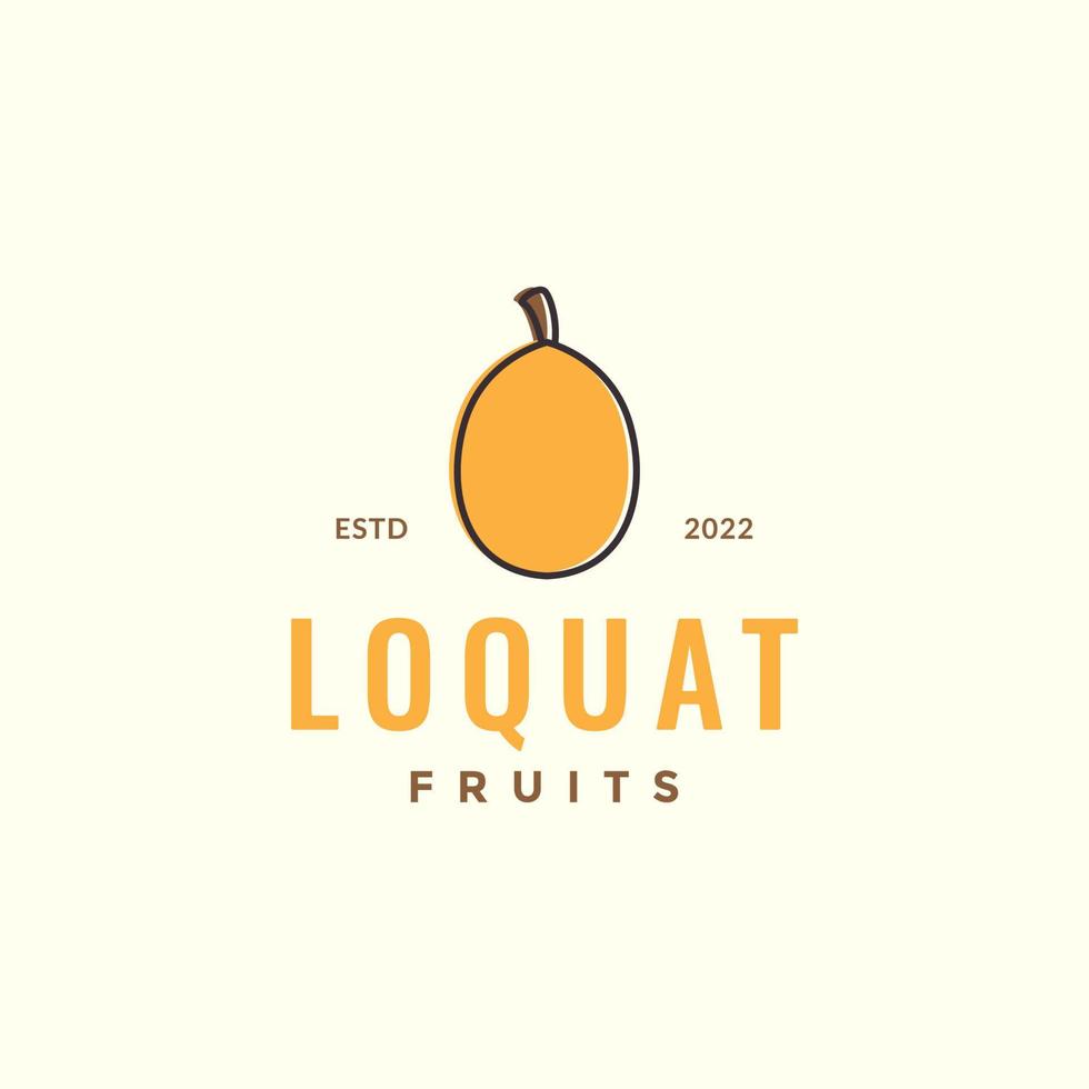vecteur de conception de logo de nèfle des fruits