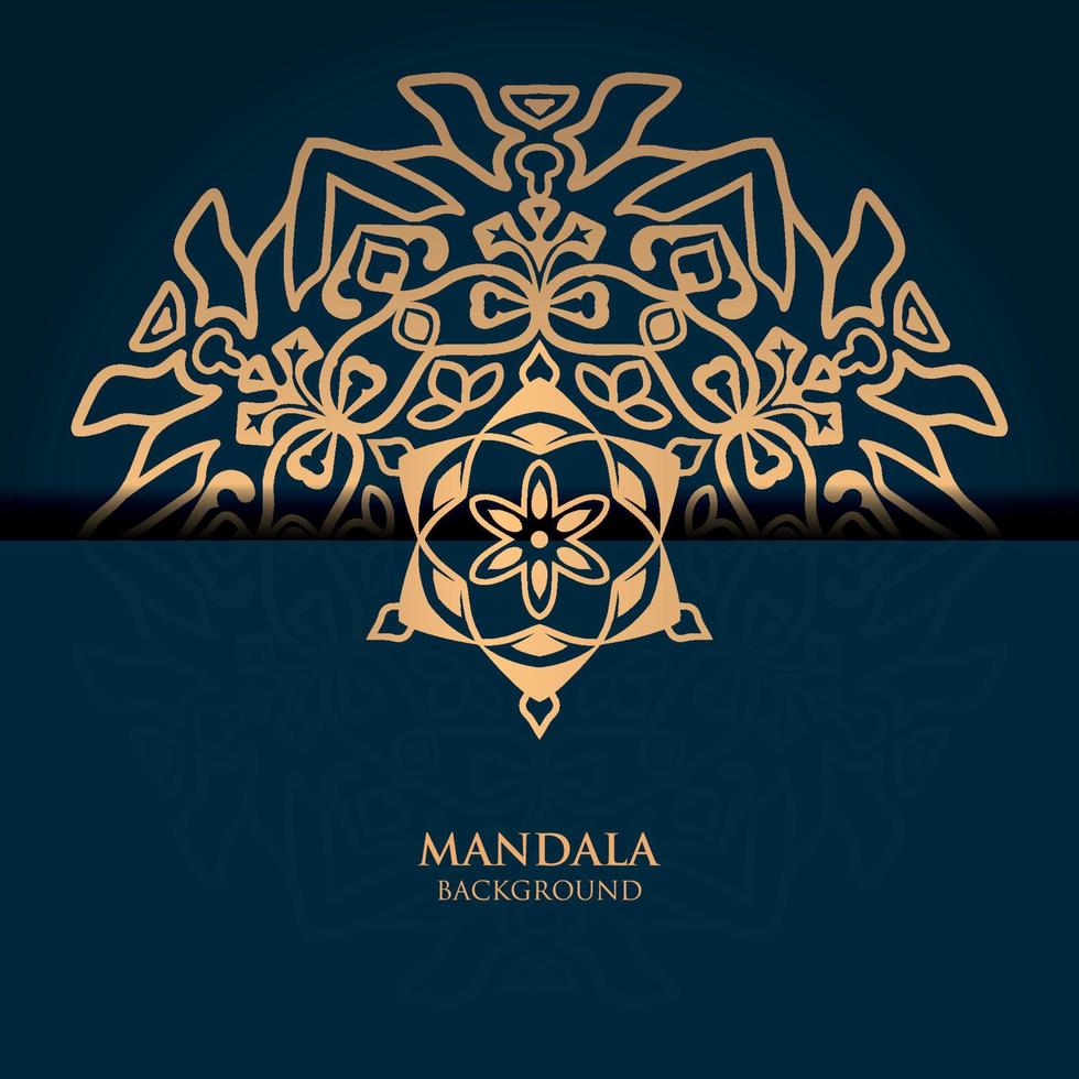 fond de conception de mandala doré Vecteur gratuit